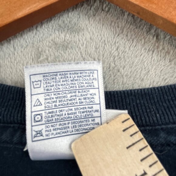 Vintage Walt Disney World Men 2XL Blue Shirt Patriotic Mickey 9/11 Flag July 4th - Picture 7 of 9